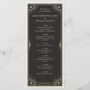Celestial Tarot Boho star wedding timeline program