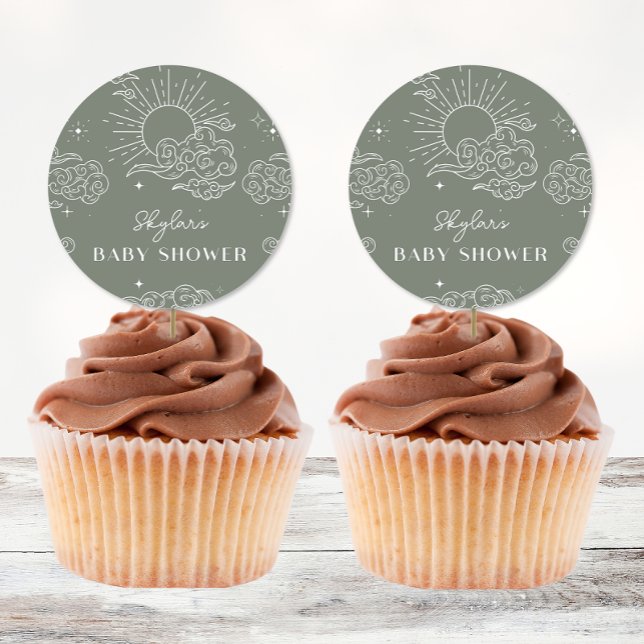 Celestial Tarot Sage Baby Shower Stickers (Creator Uploaded)