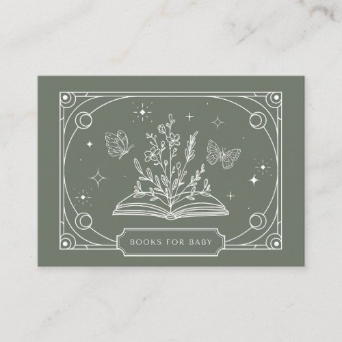 Celestial Tarot Sage Books for Baby Enclosure Card