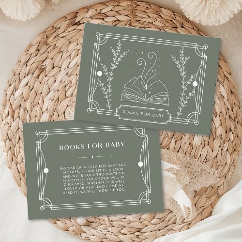 Celestial Tarot Sage Books for Baby Enclosure Card