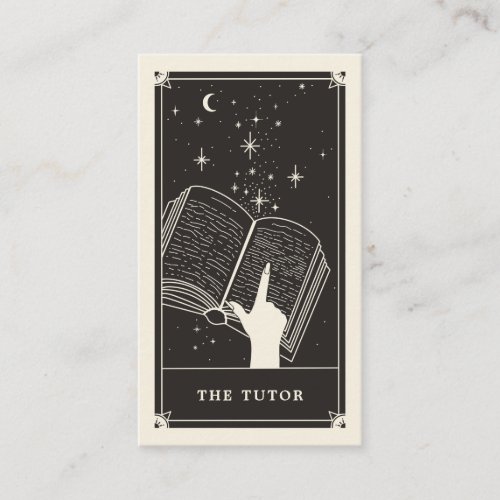 Celestial Tarot Tutor Business card