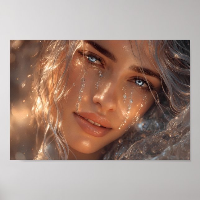 Celestial Tearlight Dream Portrait Poster (Front)