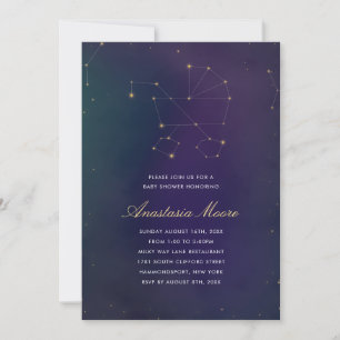 Celestial Themed Baby Shower Invitation