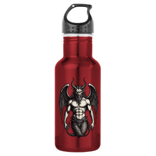 Celestial Tide Crocell Demon Illustration Stainless Steel Water Bottle