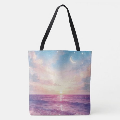 Celestial Tides at Dreamlight Dusk Tote Bag