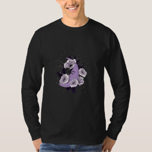 Celestial Tropics Purple Moon Flower T-Shirt