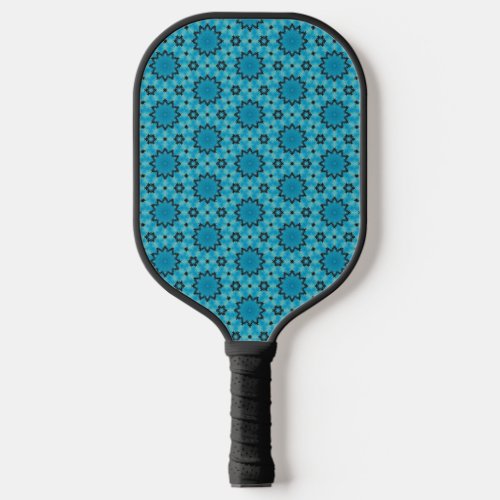 Celestial Turquoise Azure Mandalas Pickleball Paddle