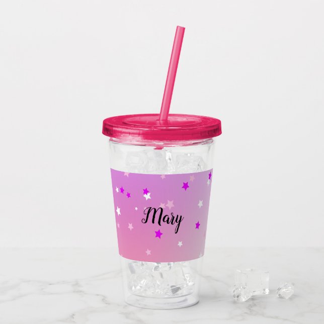 Celestial Unicorn Acrylic Tumbler (Back Ice)