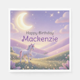 Celestial Unicorn Birthday Party Napkins