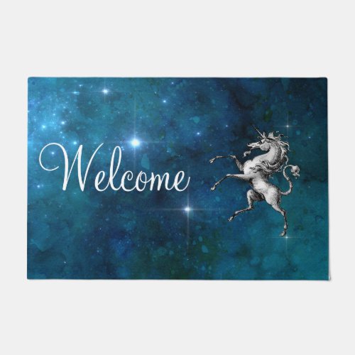 Celestial Unicorn Customizable Doormat