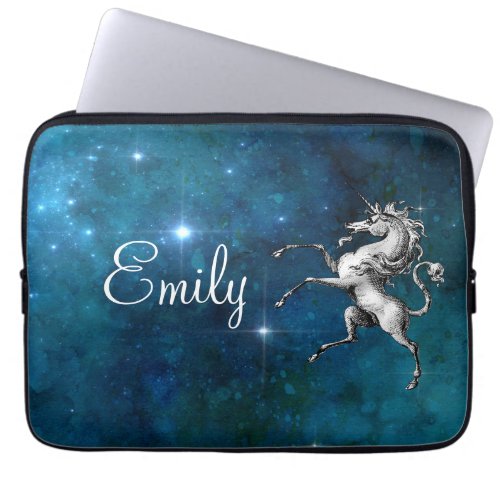 Celestial Unicorn Customizable  Laptop Sleeve