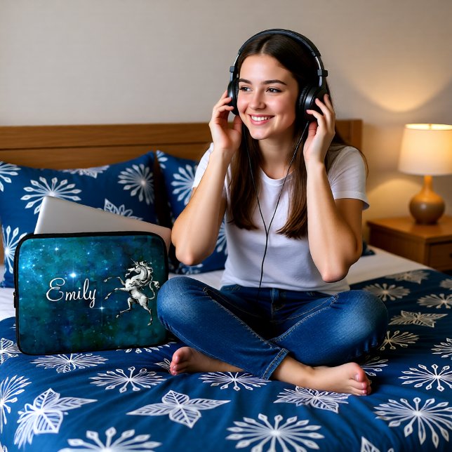 Celestial Unicorn Customizable  Laptop Sleeve (Creator Uploaded)