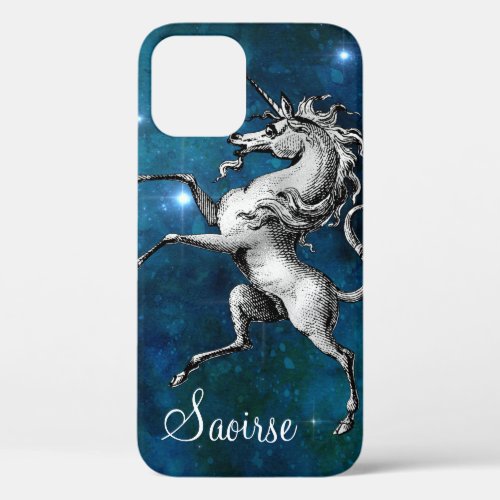 Celestial Unicorn Personalized iPhone 12 Pro Case