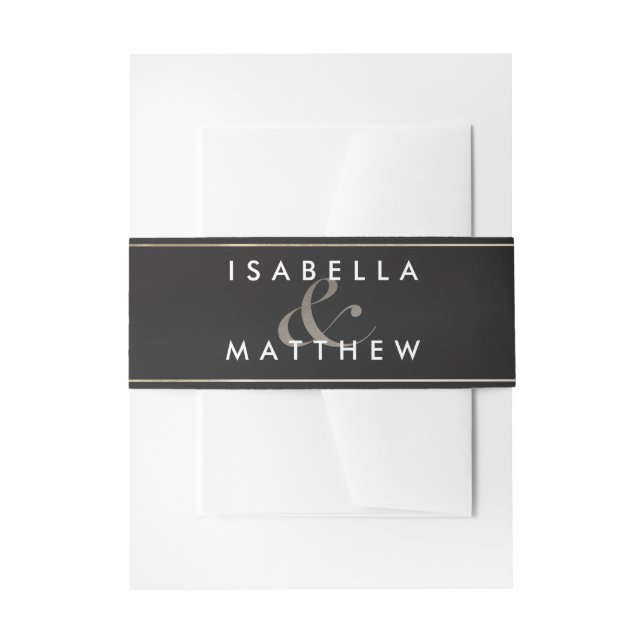 Celestial Union - Wedding Invitation Belly Bands Band (Front Example)