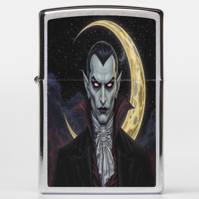Celestial Vampire Zippo Lighter (Front)