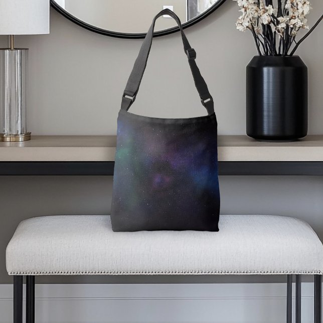 Celestial Veil Nebula Galaxy Starfield Cosmic Crossbody Bag (Creator Uploaded)