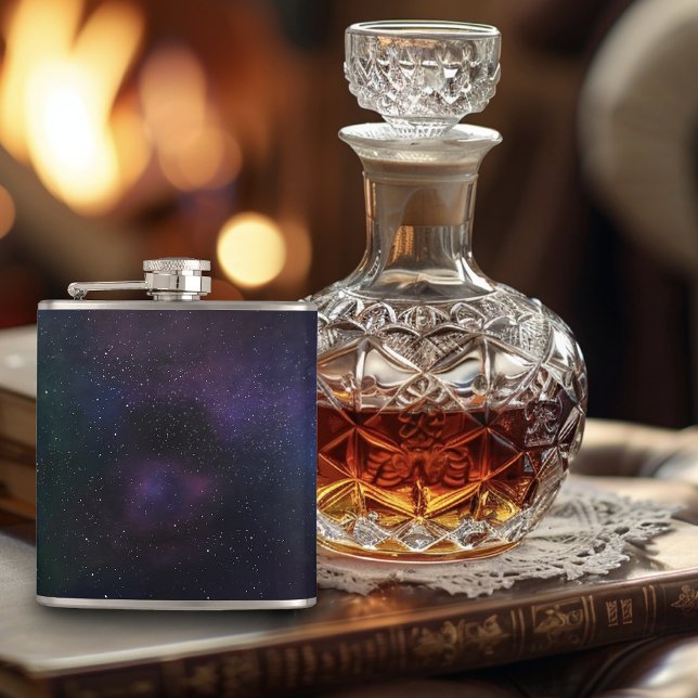 Celestial Veil Nebula Galaxy Starfield Cosmic Flask (Creator Uploaded)