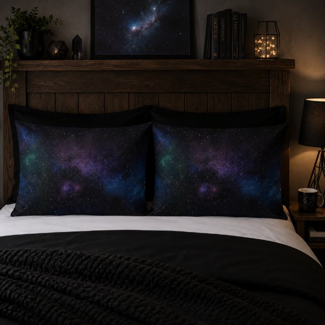 Celestial Veil Nebula Galaxy Starfield Cosmic Pillow Case (Creator Uploaded)