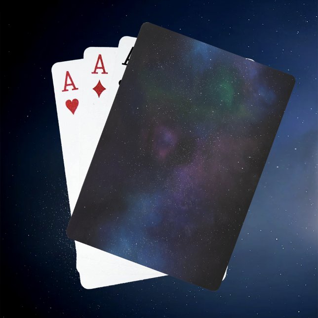 Celestial Veil Nebula Galaxy Starfield Cosmic Poker Cards (Creator Uploaded)