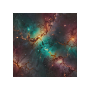 Celestial Veins Wood Wall Art