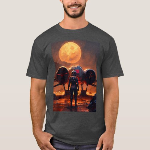 Celestial Vessels A Futuristic Odyssey i T_Shirt