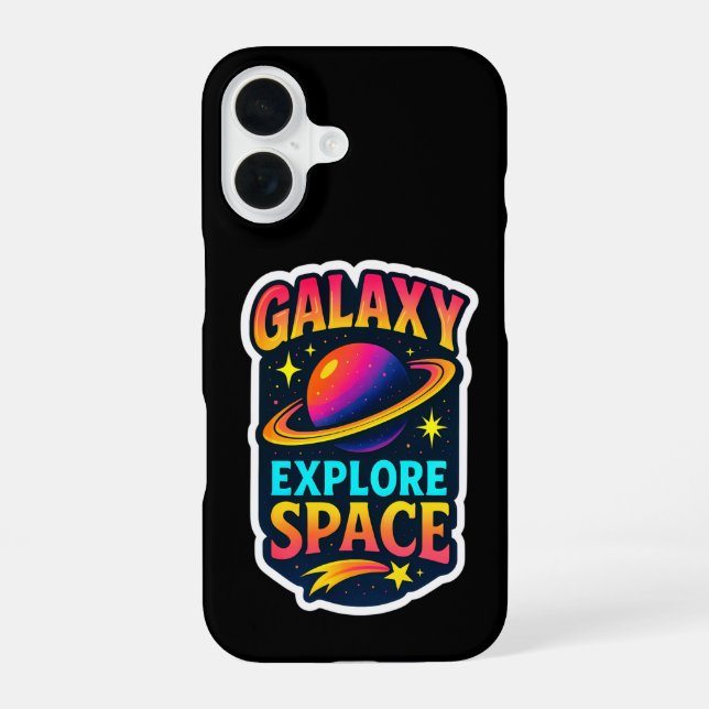 Celestial Vibes in Electric Orbit Iphone Case (Back)