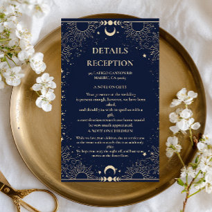 Celestial Vintage Botanical Enclosure Card