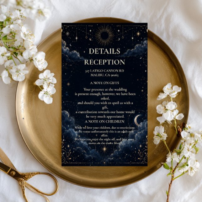 Celestial Vintage Botanical Enclosure Card (Creator Uploaded)