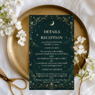 Celestial Vintage Botanical Enclosure Card