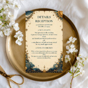 Celestial Vintage Botanical Enclosure Card