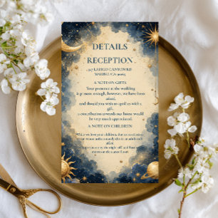 Celestial Vintage Botanical Enclosure Card