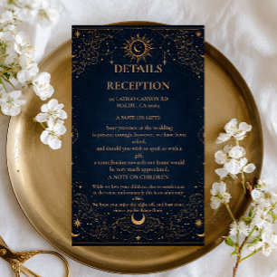 Celestial Vintage Botanical Enclosure Card
