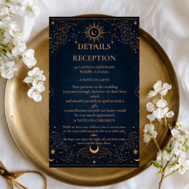 Celestial Vintage Botanical Enclosure Card (Creator Uploaded)