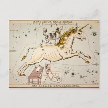 Celestial Vintage Map Postcard by ellesgreetings at Zazzle