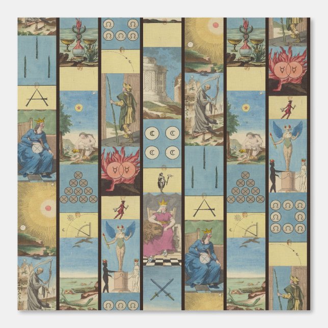 Celestial Vintage Witchy Tarot Card Wallpaper (Front)