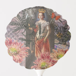 Celestial Virgo Goddess Collage: Vintage Celestial Balloon