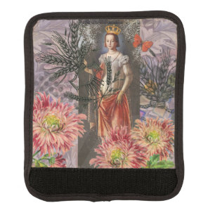 Celestial Virgo Goddess Collage: Vintage Celestial Luggage Handle Wrap