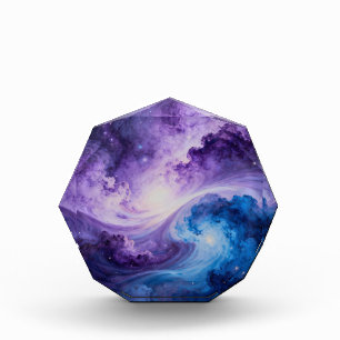 Celestial Vortex: Indigo and Amethyst Photo Block