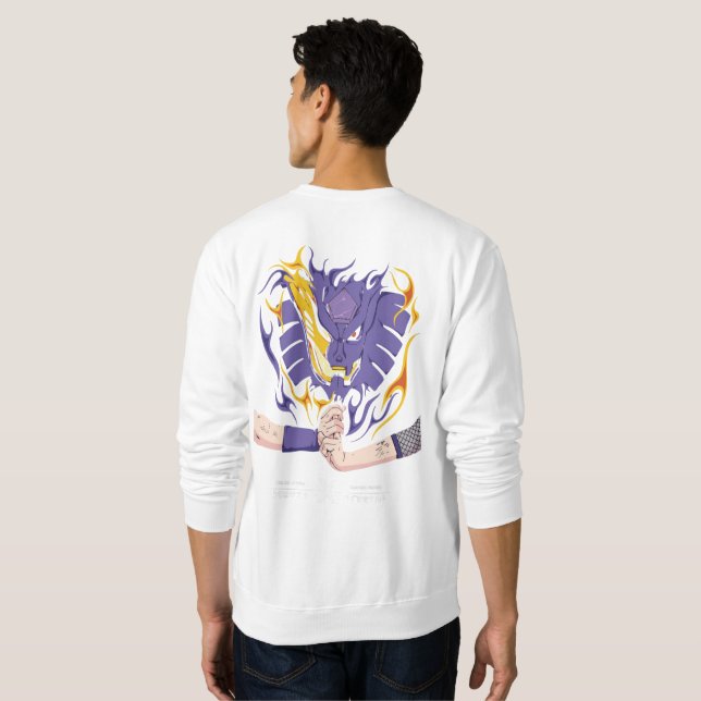 🌀Celestial Warrior & Nine-Tailed Spirit   Sweatshirt (Back Full)