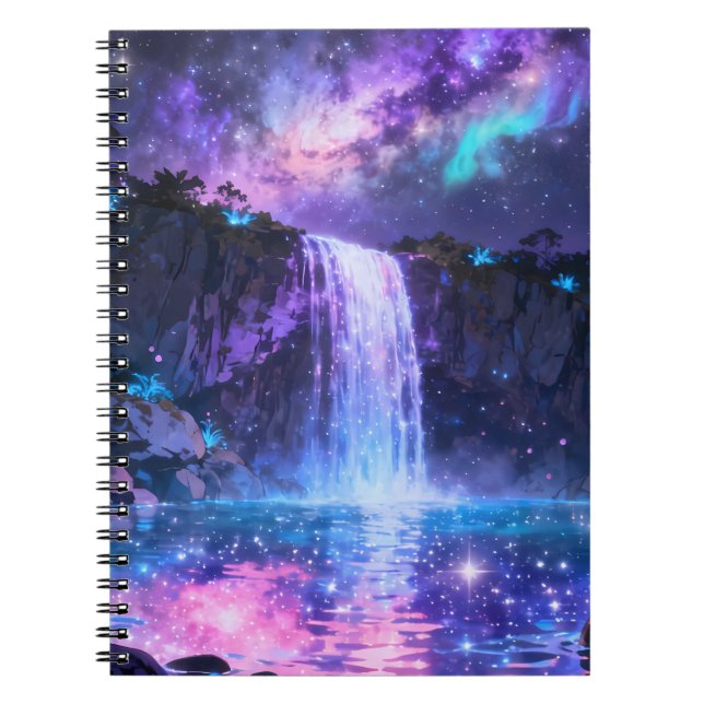Celestial Waterfall Spiral Notebook (Front)