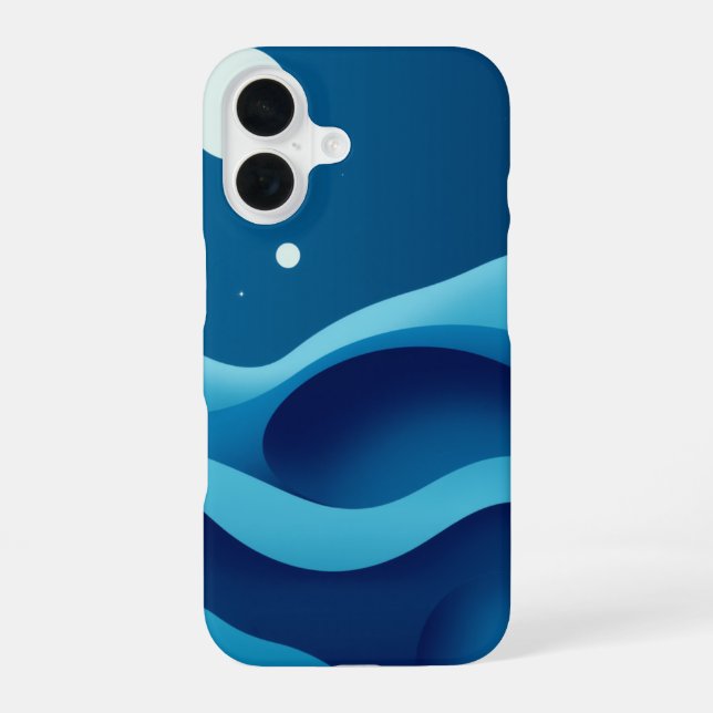 Celestial Waves: A Dreamy Abstract Iphone Case (Back)