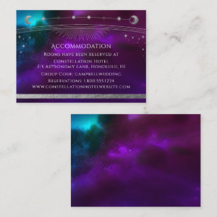 Celestial Wedding Accommodation Details Enclosure Card