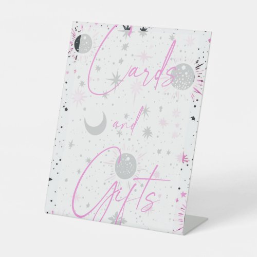 Celestial Wedding Cards  Gifts Pedestal Sign