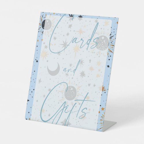 Celestial Wedding Cards  Gifts Pedestal Sign