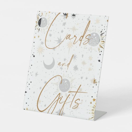 Celestial Wedding Cards  Gifts Pedestal Sign