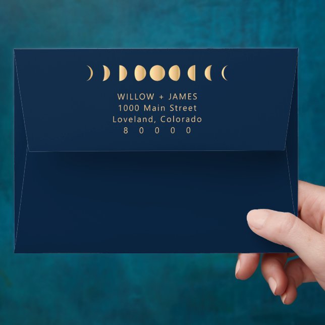 Celestial Wedding Envelope (Hand)