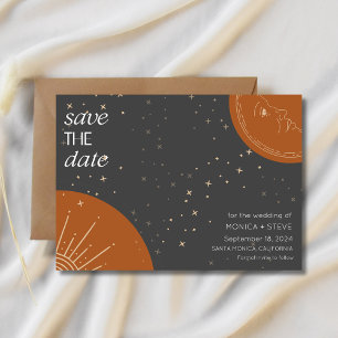 Celestial Wedding Sun Moon Photo Wedding Save The Date