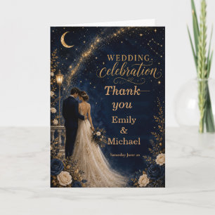 Celestial Wedding Thank You Card