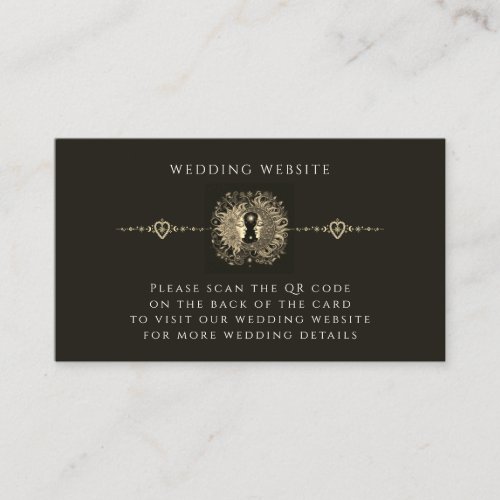 Celestial Wedding Website Enclosure Card