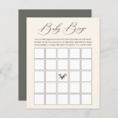 Celestial Whale Theme Baby Bingo Game (Front/Back)